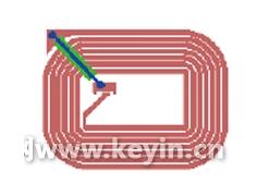 圖2 A款無源RFID標簽天線