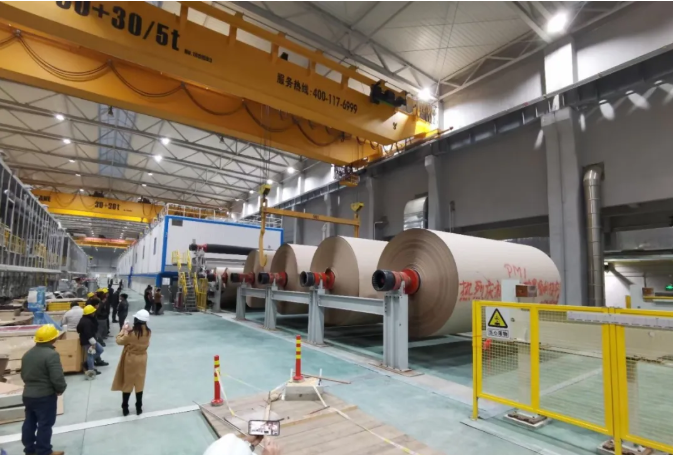 貴州鵬昇紙業60萬噸瓦楞、箱板紙開機